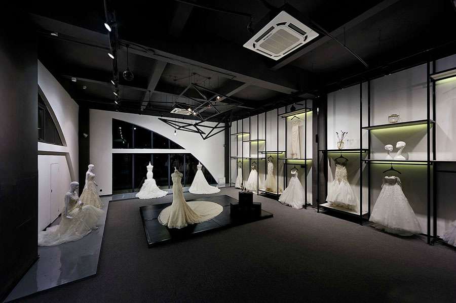 工業風婚紗攝影店裝修設計效果圖