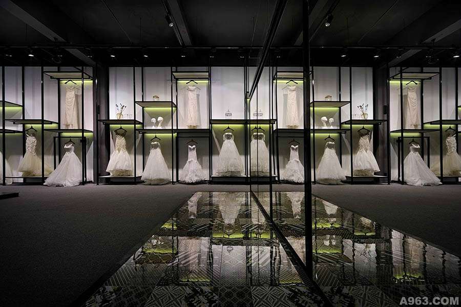 工業風婚紗攝影店裝修設計效果圖