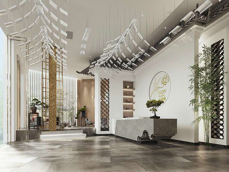 輕奢風(fēng)格足浴店裝修設(shè)計效果圖