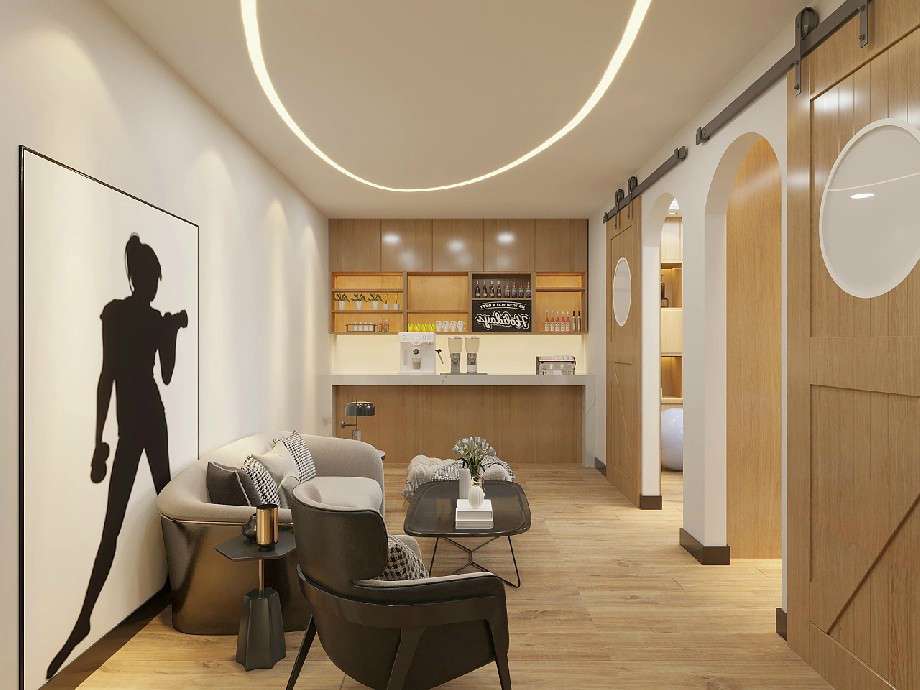 鄭州瑜伽館裝修設(shè)計效果圖