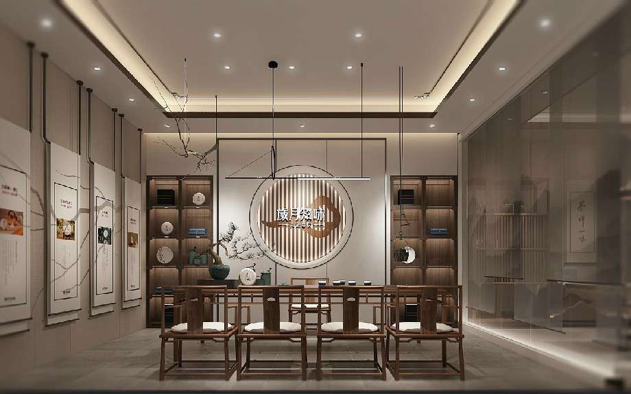 茶葉品牌形象店設計效果圖