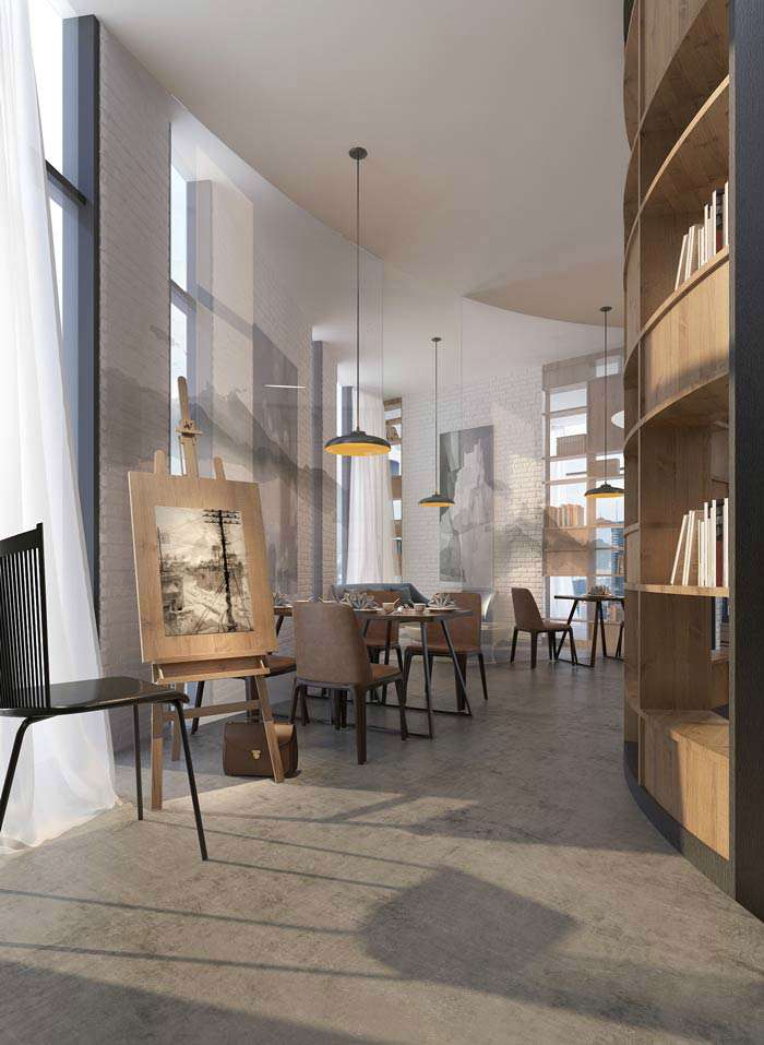 咖啡廳裝修設(shè)計方案效果圖