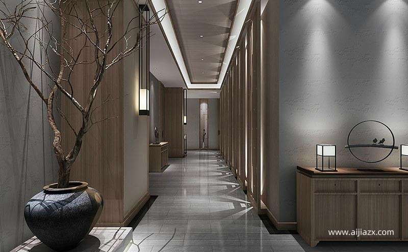 鄭州現代中式茶樓設計禪意空間文化