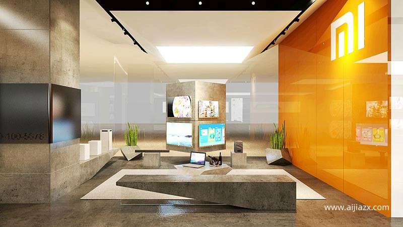 鄭州小米手機店設計，小米手機店裝修設計特點