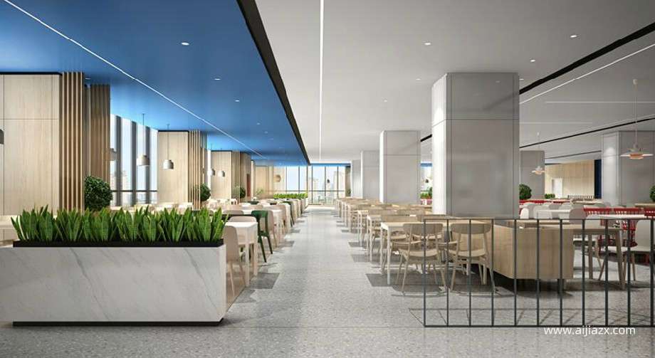 鄭州大學食堂裝修設(shè)計,大學飯?zhí)迷O(shè)計方案