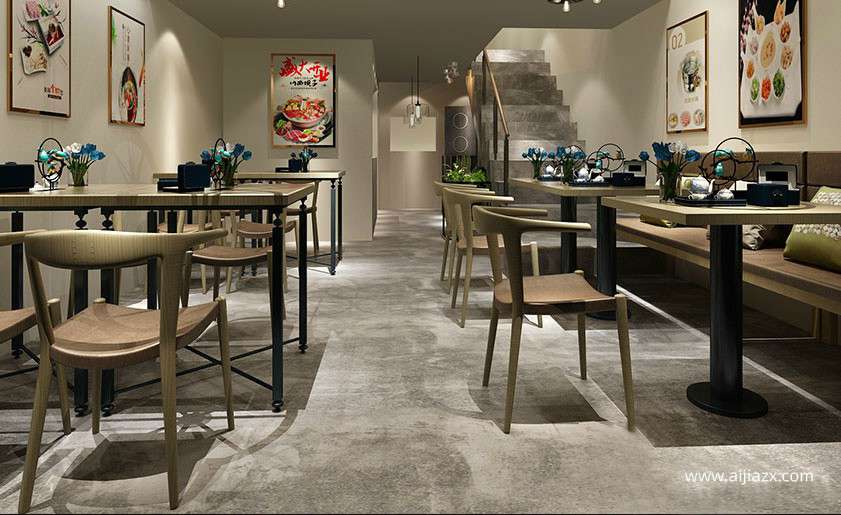 復古火鍋店設計裝修，工業風火鍋店設計裝修