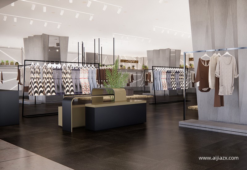 中牟商場品牌服裝店裝修設(shè)計(jì)效果圖