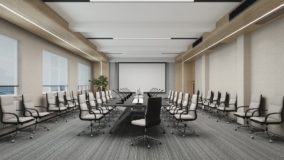 鄭州職業(yè)學(xué)院會(huì)議室設(shè)計(jì)裝修效果圖