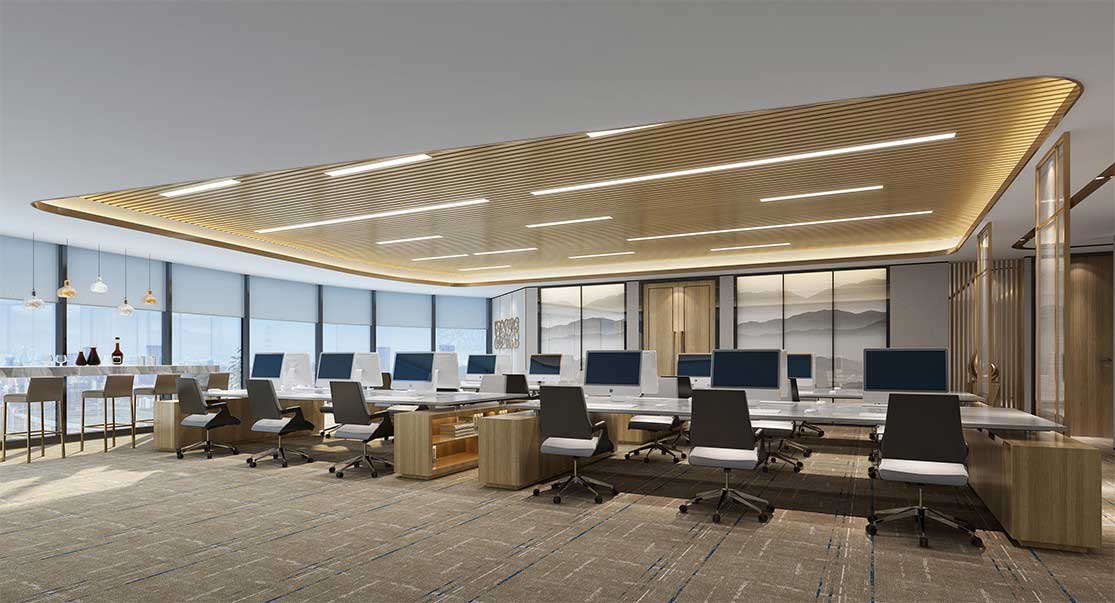 800平米現(xiàn)代風格辦公空間設計效果圖