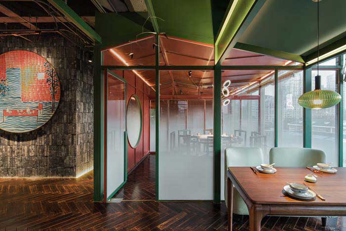 滎陽220平米中餐廳裝修設計效果圖