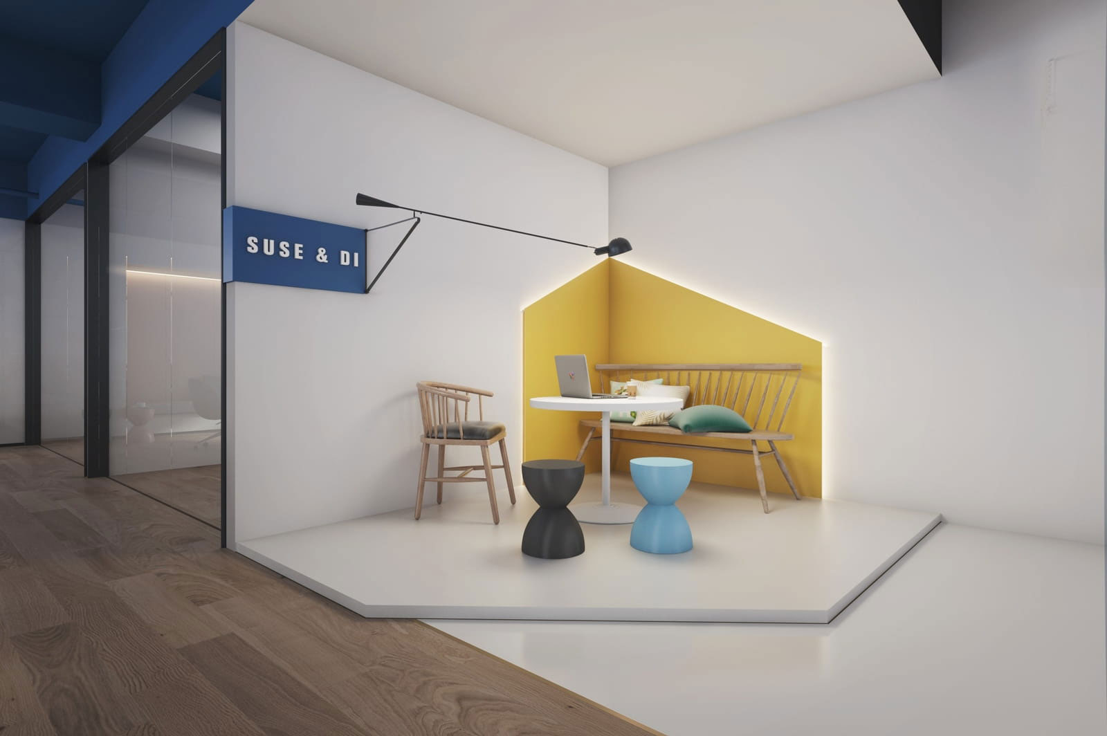 370平方鄭州高端辦公室設(shè)計裝修施工效果圖