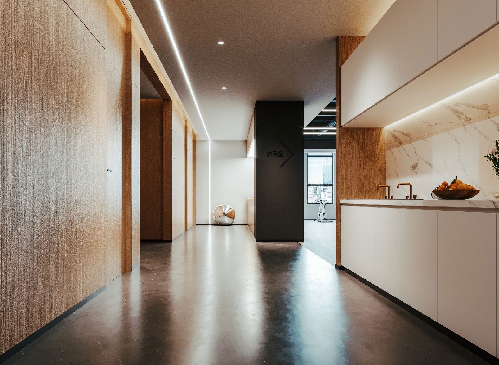 1300平米集團(tuán)公司辦公室裝修設(shè)計效果圖