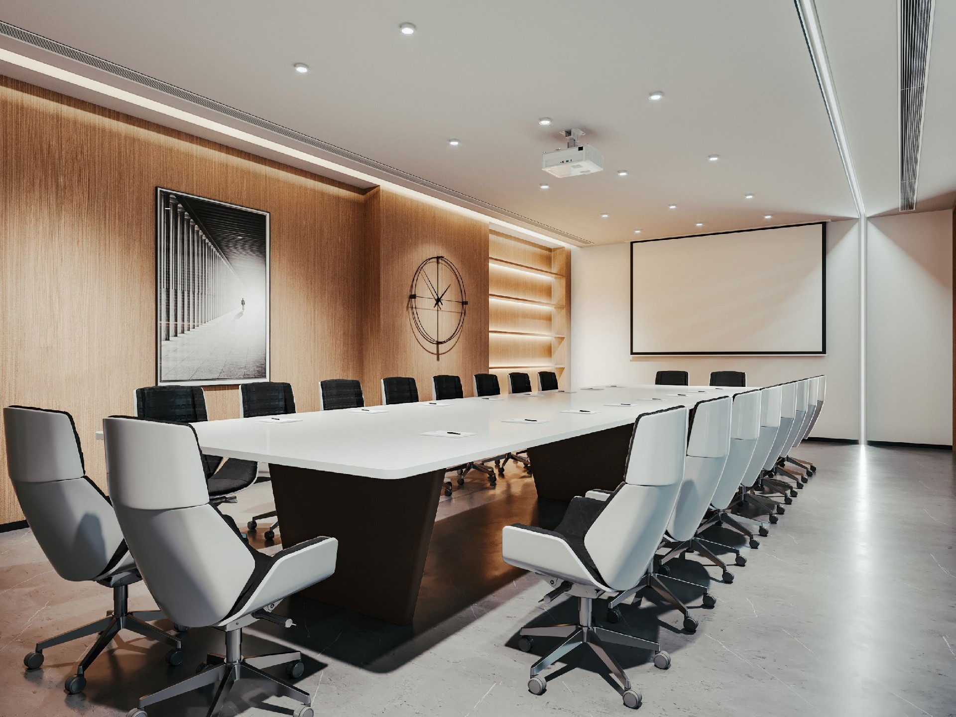 1300平米集團(tuán)公司辦公室裝修設(shè)計效果圖