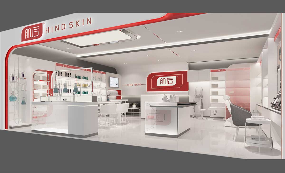 連鎖美妝店面設(shè)計裝修效果圖