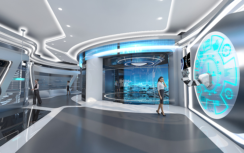 1000平米企業(yè)數(shù)字展廳設(shè)計(jì)效果圖