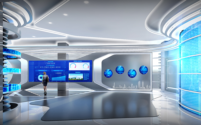 1000平米企業(yè)數(shù)字展廳設(shè)計(jì)效果圖