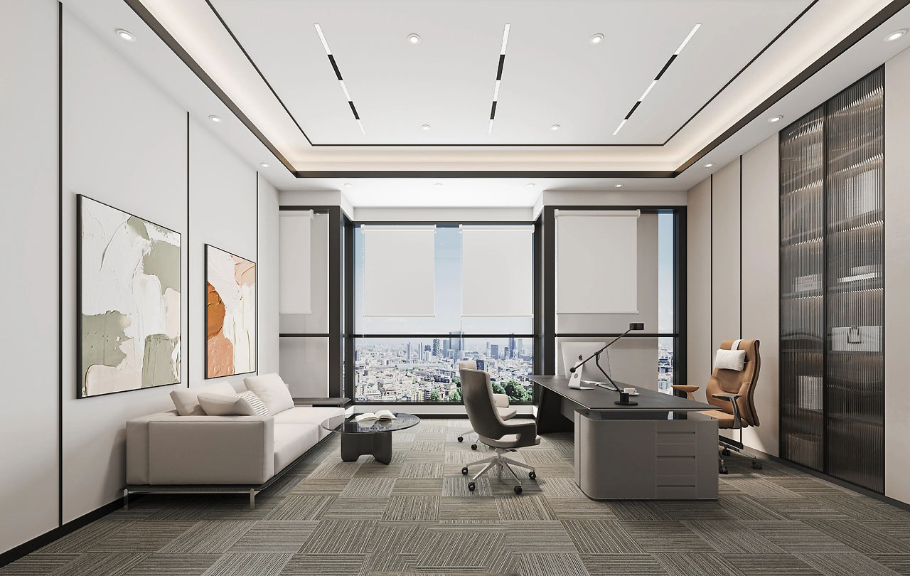 315平米科技公司辦公室設(shè)計裝修效果圖