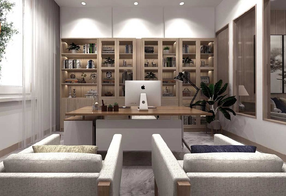 210平米學校辦公室接待室裝修設計效果圖