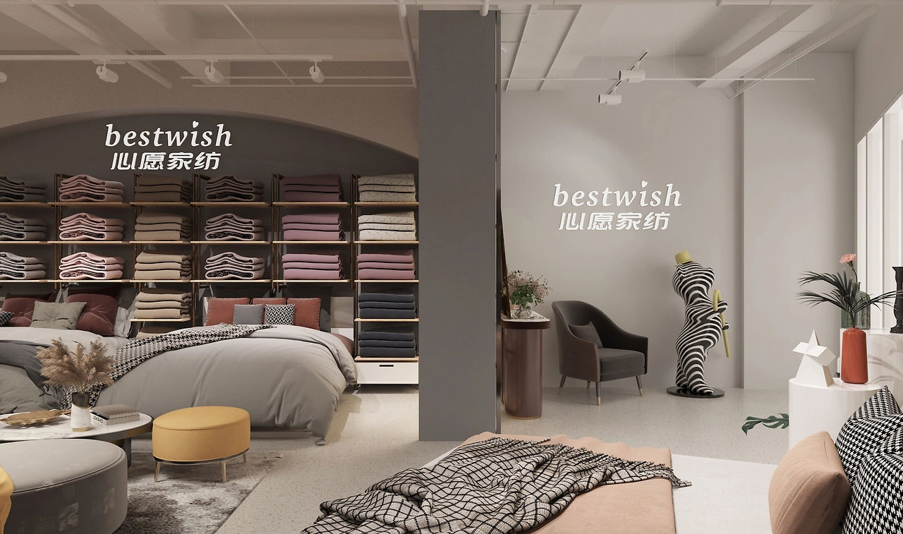 650平米鄭州家紡店面裝修設計效果圖