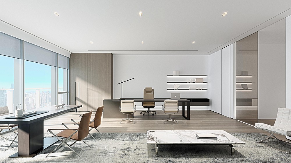 2100平米新鄭企業(yè)辦公樓設計效果圖