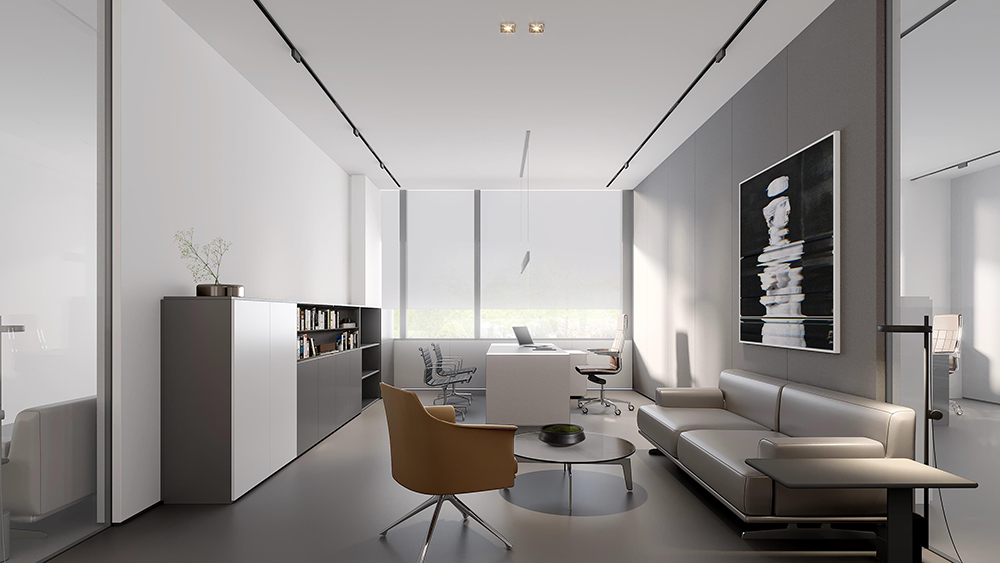 2100平米新鄭企業(yè)辦公樓設計效果圖