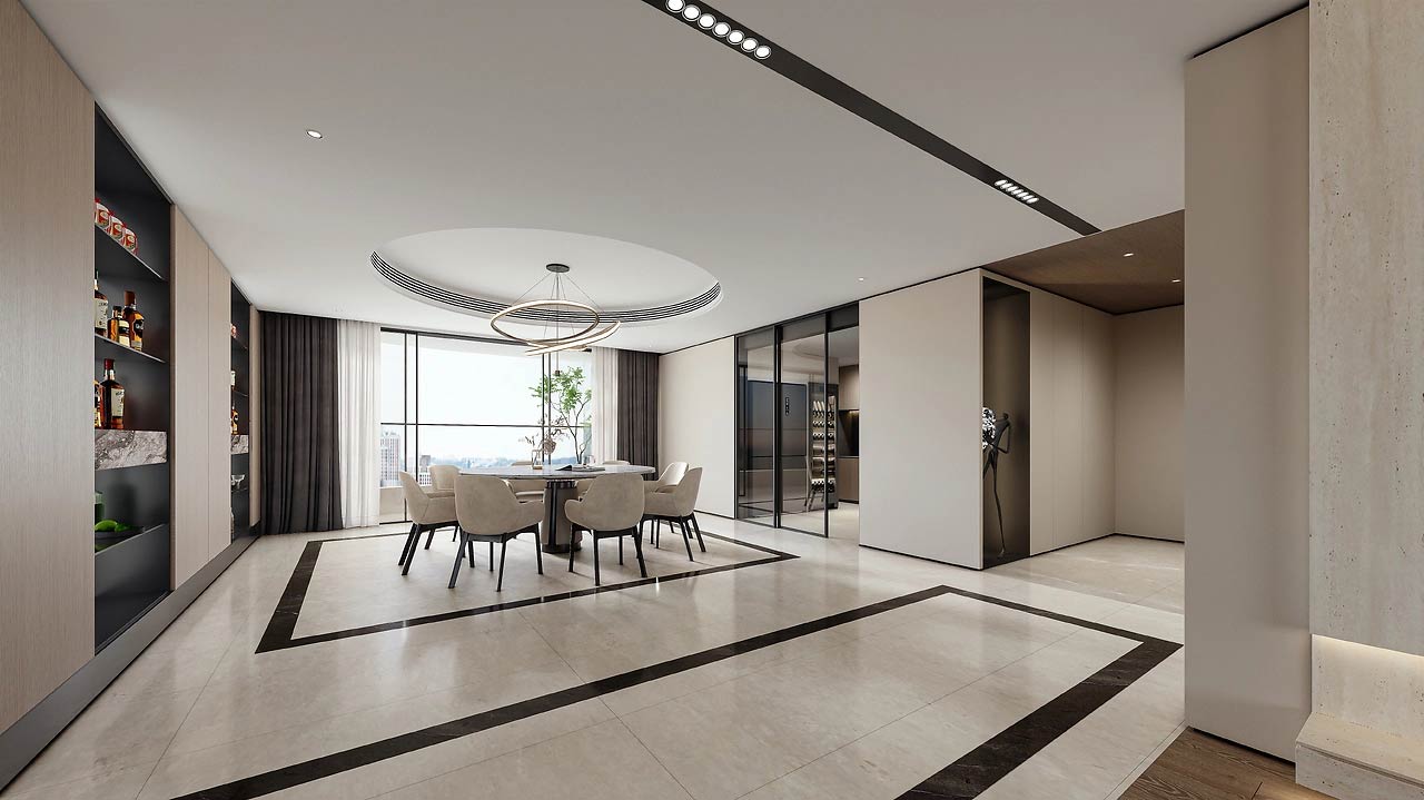 143平米鄭州二手房裝修設(shè)計效果圖