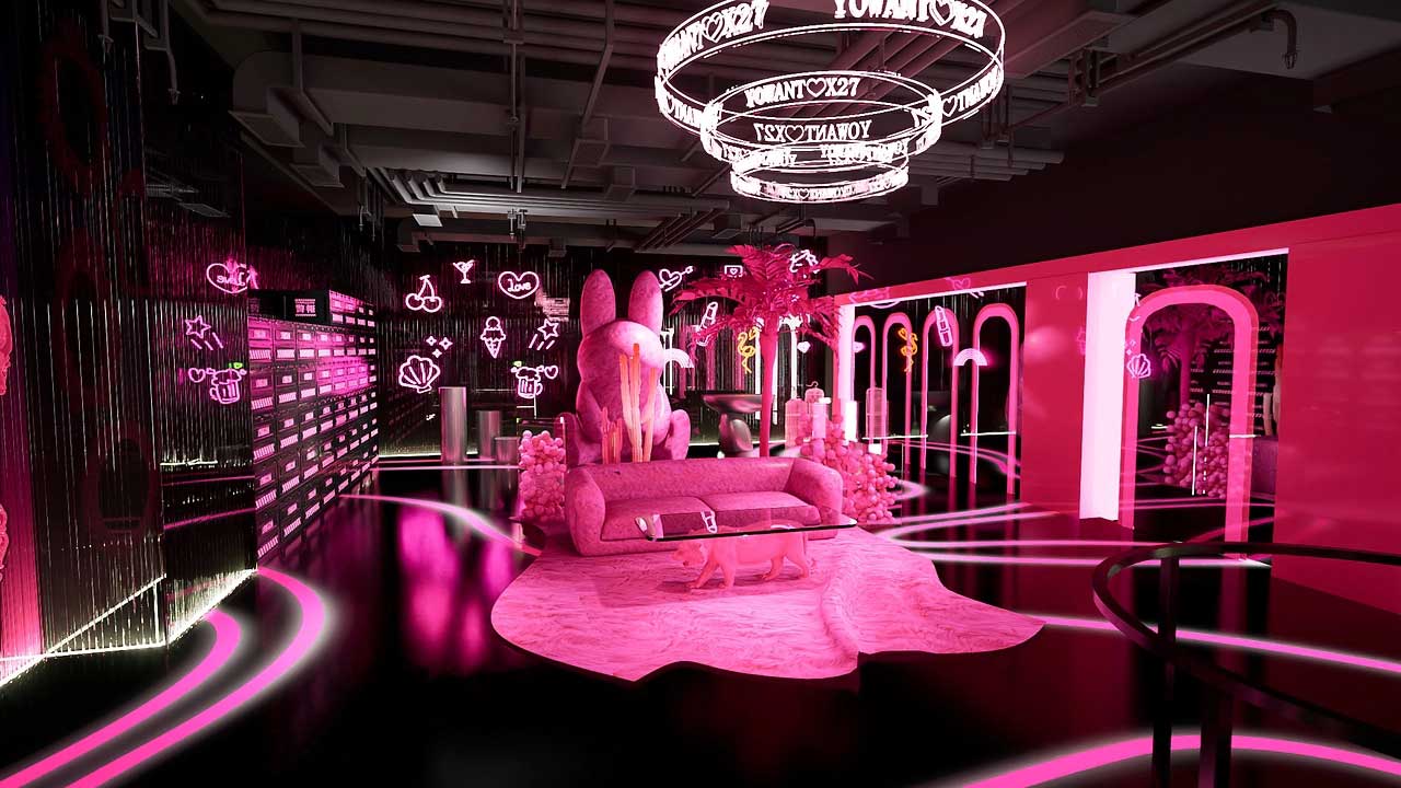 85平米鄭州直播間設計效果圖