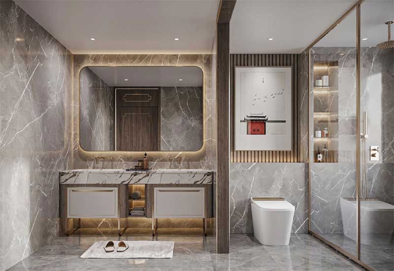 鄭州家裝設計:衛生間太小,干濕分離布局方案