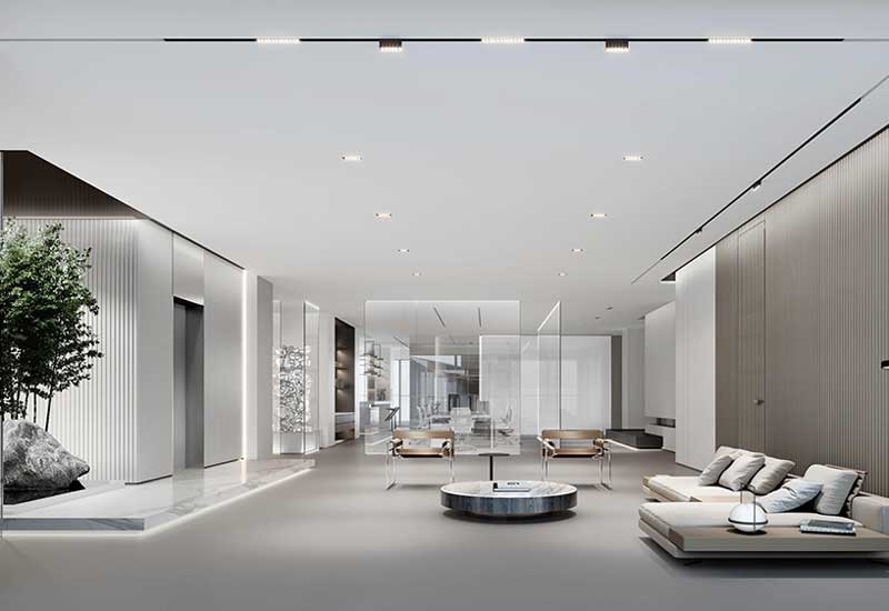 鄭州大型企業總部辦公室設計費:高端定制及豪華裝修施工材料