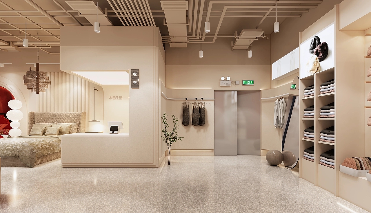 800平米鄭州家紡店面裝修設(shè)計(jì)效果圖